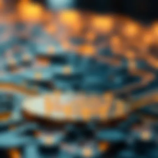 Conceptual visualization of blockchain technology