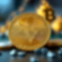 Conceptual representation of Proof of Stake in blockchain technology