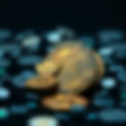 Conceptual representation of cryptocurrency evolution