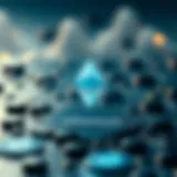 Conceptual illustration of decentralized staking on Ethereum