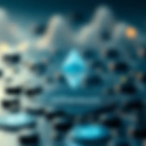 Conceptual illustration of decentralized staking on Ethereum