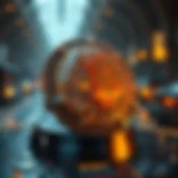 Innovative blockchain technology concept