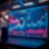 Visual representation of website traffic analytics