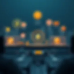 An illustration showcasing various staking platforms and their unique features.