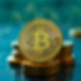 Conceptual illustration of staking in cryptocurrency