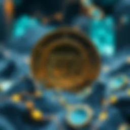 Conceptual representation of STX coin in a digital environment