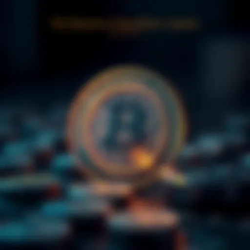 Conceptual representation of synthetic assets in cryptocurrency