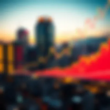 Chart depicting the rise and fall of tech stocks during the dot-com era