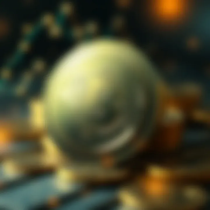 Conceptual representation of digital currency stability