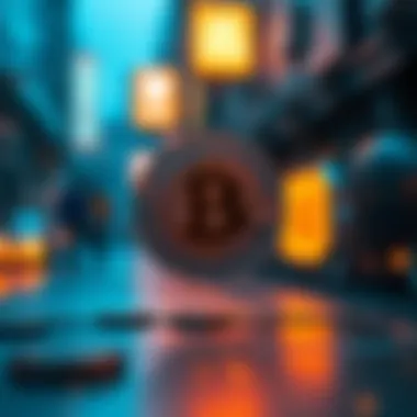 Illustration of secure transactions in cryptocurrency