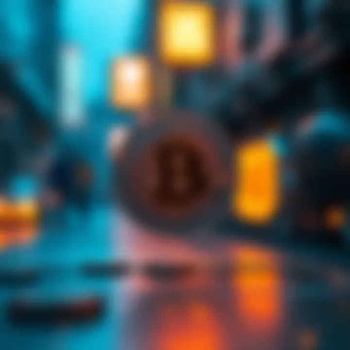 Illustration of secure transactions in cryptocurrency