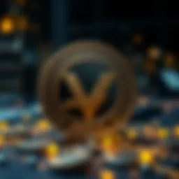Visualization of Valkari Coin's blockchain technology and features.