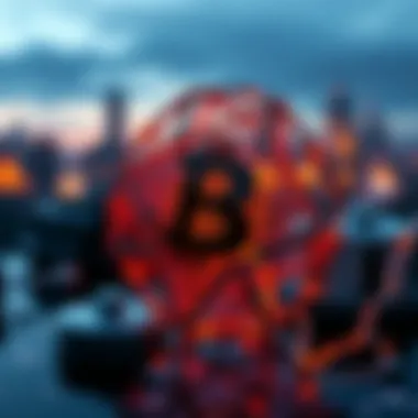 A graphical representation of blockchain technology