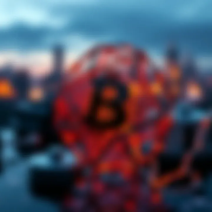 A graphical representation of blockchain technology