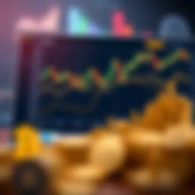 Illustration of cryptocurrency data analytics