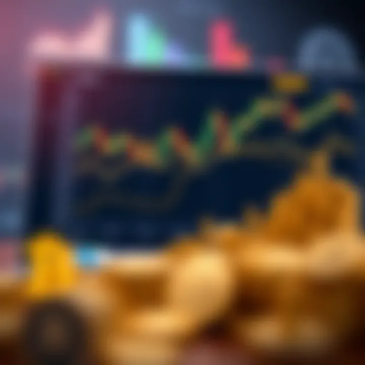 Illustration of cryptocurrency data analytics